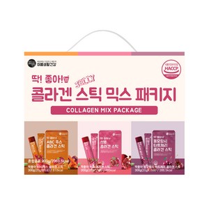 미쁨생활건강 딱좋아 콜라겐 스틱 믹스 패키지 석류 20g x 15p + 타트체리 20g x 15p + ABC주스 20g x 15p 세트, 900g, 1세트