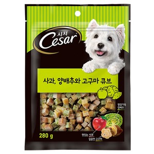 시저 사과 양배추와 고구마 큐브 트릿, 혼합맛(사과/고구마/양배추), 280g, 1개