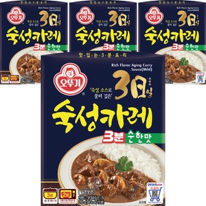 오뚜기 3일 숙성카레 순한맛, 200g, 4개