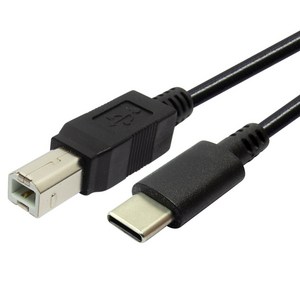 마하링크 USB C타입 to 2.0 B 미디 케이블 1M, 혼합색상, ML-CUBM01 (1m)