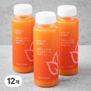 올가니카 부스트업 과채주스, 190ml, 12개