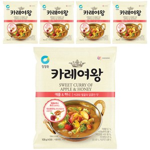 카레여왕 애플 앤 허니, 108g, 5개