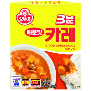 오뚜기3분 카레 매운맛, 200g, 1개