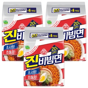 오뚜기 진비빔면 156g, 12개