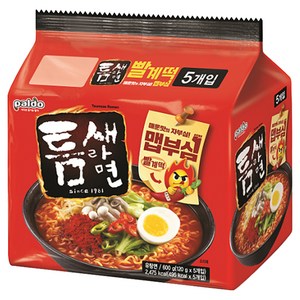 틈새라면 빨계떡 120g, 5개