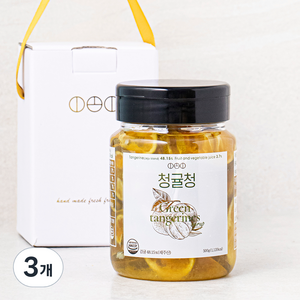 짱죽 진한 이오이 수제 청귤청, 500g, 3개