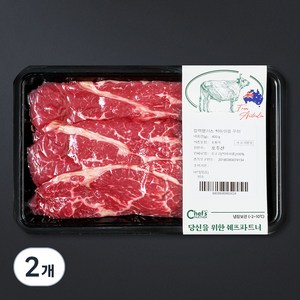 SAVOR 호주산 블랙앵거스 소고기 척아이롤 구이용 (냉장), 400g, 2개