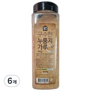 미드움애 구수한 누룽지 가루, 500g, 6개