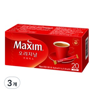 맥심 오리지날 커피믹스, 11.8g, 20개입, 3개