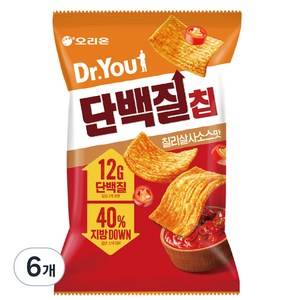 닥터유 오리온 단백질칩 칠리살사맛, 60g, 6개