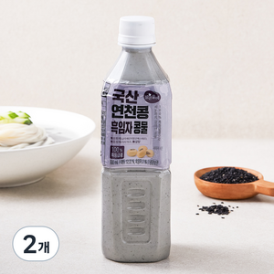 맑은물에 국산 연천콩 흑임자 콩, 500ml, 2개