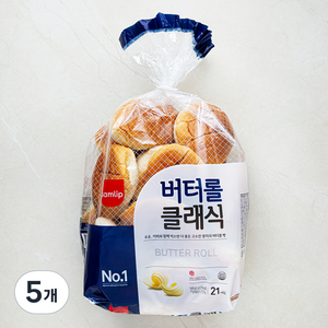 삼립 버터롤 클레식 21개입, 546g, 5개