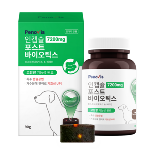 페노비스 강아지 인캡슐 영양제, 장건강/유산균, 90g, 1개