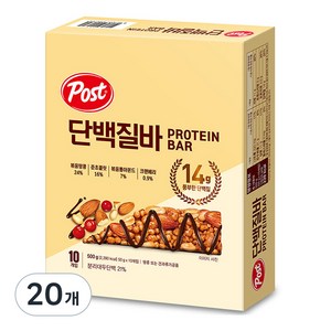 포스트 단백질바, 50g, 20개