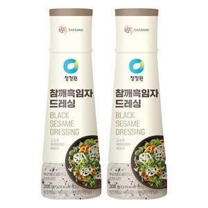 청정원 참깨 흑임자 드레싱, 300g, 2개