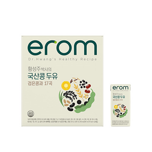 이롬 황성주 박사의 국산콩 두유 검은콩과 17곡, 190ml, 24개