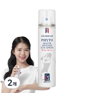 선몬랩 피토 워터 디펜스 선스프레이 SPF50+ PA++++, 80ml, 2개