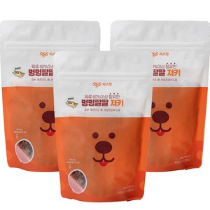 멍멍팔팔 강아지 져키, 황태맛, 200g, 3개