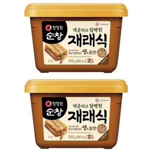 청정원순창 재래식 생된장, 500g, 2개