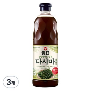 샘표 다시마 간장, 860ml, 3개