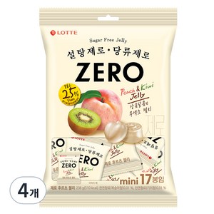 롯데제과 제로 후르츠 젤리, 238g, 4개