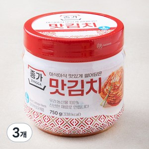 종가 맛김치, 750g, 3개