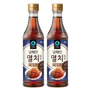 청정원 남해안 멸치액젓 골드, 1kg, 2개