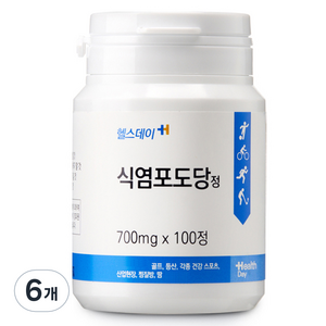 헬스데이 포도당정 100정, 70g, 6개