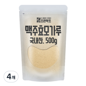 조은약초 프리미엄 맥주효모가루, 4개, 500g