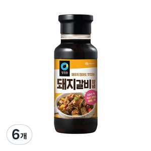 청정원 돼지갈비양념 500g, 6개