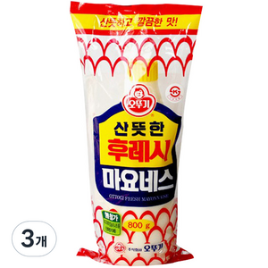 오뚜기 후레시 마요네즈, 800g, 3개