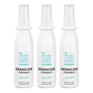네이쳐러브메레 휴대용 뿌리는 살균 소독제, 70ml, 3개