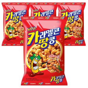 크라운 카라멜콘 땅콩, 72g, 4개