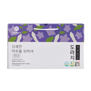 제주앤팜 하루한포 도라지, 20g, 30개입, 1박스