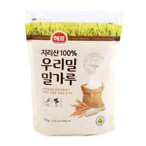 해표 지리산 100% 우리밀 밀가루, 750g, 1개