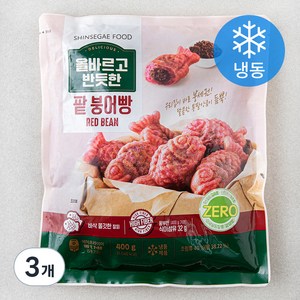 올반 올바르고 반듯한 팥 붕어빵 (냉동), 400g, 3개