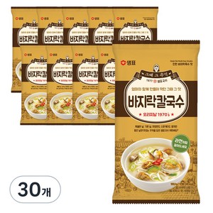 샘표국시 바지락 칼국수, 100.3g, 30개