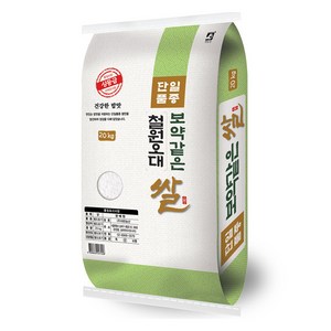 대한농산 2024년산 햅쌀 보약같은 철원오대쌀, 상등급, 20kg, 1개