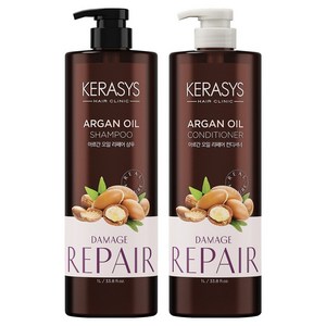 케라시스 아르간 오일 샴푸 1L + 컨디셔너 1L, 1개