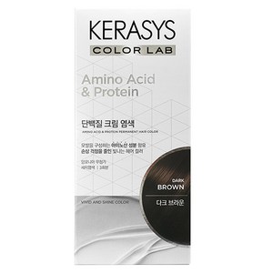 케라시스 단백질 크림 염모제 120g, 다크브라운, 1개