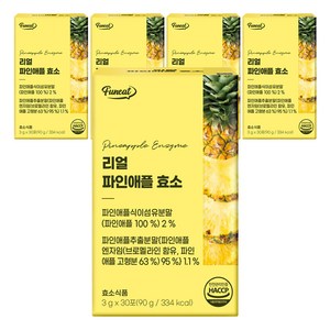 퍼니트 리얼 파인애플 효소 30p, 90g, 5개