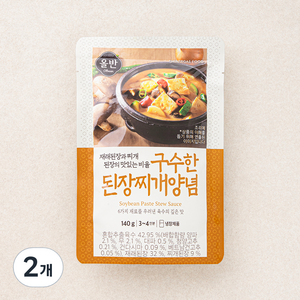 올반 구수한 된장 찌개 양념, 140g, 2개