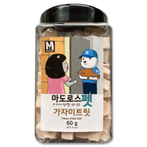 마도로스펫 동결건조 간식, 가자미트릿, 60g, 1개