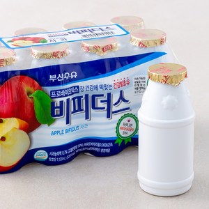 부산우유 비피더스 요구르트 사과, 140ml, 8개