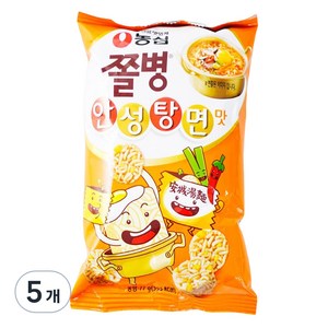 쫄병스낵 안성탕면맛, 77g, 5개