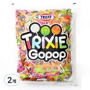 TRIXIE 트레프 트릭시 고 팝 플랫 롤리팝, 2kg, 2개