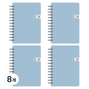톡톡팬시 CMYK 컬러 스프링 노트, 블루, 8개