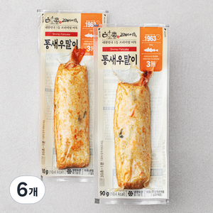 고래사어묵 통새우말이, 90g, 6개