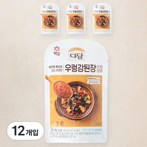 다담 우렁 강된장 양념, 140g, 12개입