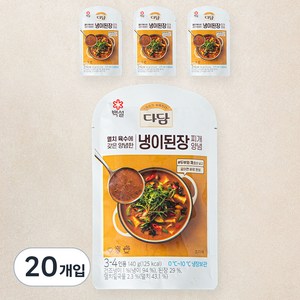 다담 냉이 된장찌개 양념, 140g, 20개입